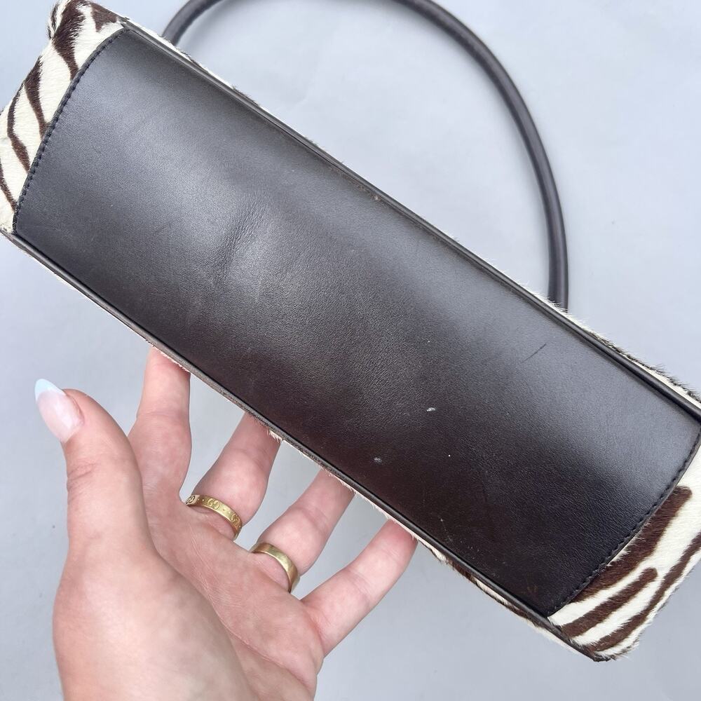 Prada Zebra Print Shoulder Bag - Black and White - Picture 9 of 16